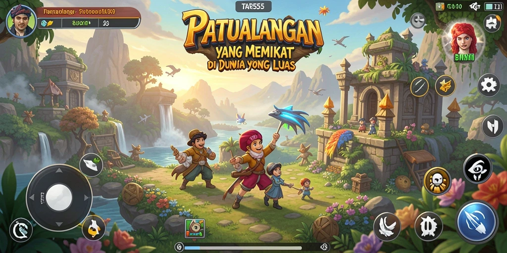Tangkapan layar dari gameplay TAR555 yang menampilkan petualangan mendebarkan.