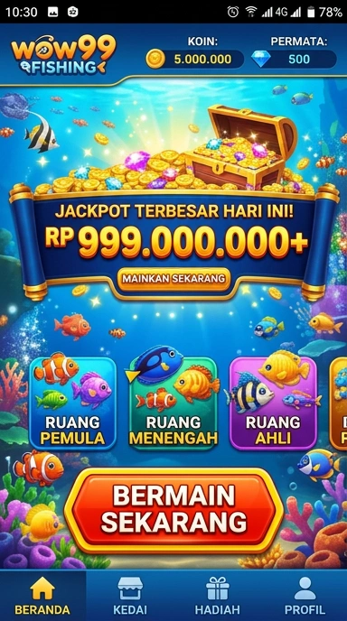 Berbagai kategori aplikasi yang tersedia di wow99.